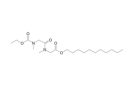 Sarcosylsarcosine, N-ethoxycarbonyl-, undecyl ester