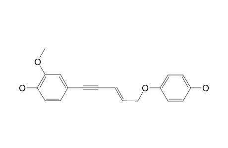 3''-METHOXYASPARENYDIOL;1-[4-HYDROXYPHENOXY]-5-[3-METHOXY-4-HYDROXYPHENYL]-PENT-2-EN-3-YNE