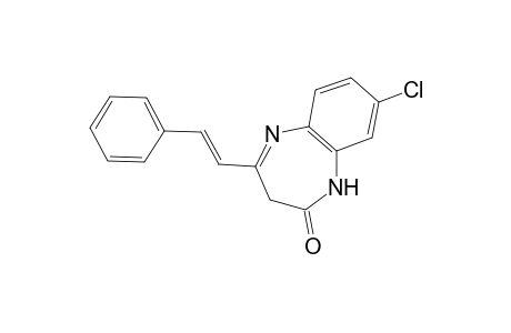 (1H)1,5-Benzodiazepin-2-one, 8-chloro-2,3-dihydro-4-(2-phenylethenyl)-