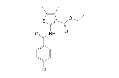 Ethyl 2-[(4-chlorobenzoyl)amino]-4,5-dimethyl-3-thiophenecarboxylate