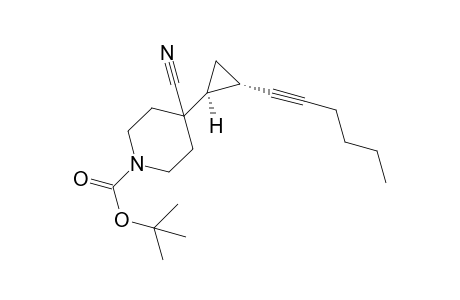 tert-butyl 4-cyano-4-[(1S,2S)-2-hex-1-ynylcyclopropyl]piperidine-1-carboxylate