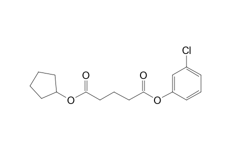 Glutaric acid, cyclopentyl 3-chlorophenyl ester