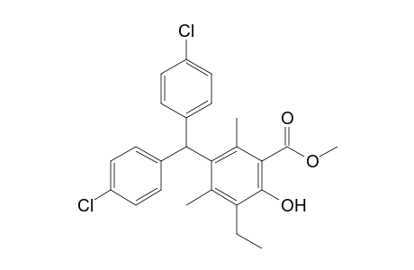 Methyl 3-(bis(4-chlorophenyl)methyl)-6-hydroxy-5-ethyl-2,4-dimethylbenzoate