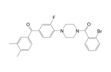 [4-[4-(2-bromobenzoyl)piperazin-1-yl]-3-fluoro-phenyl]-(3,4-dimethylphenyl)methanone