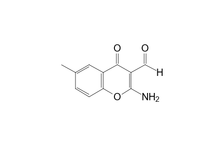 2-AMINO-6-METHYL-4-OXO-4H-1-BENZOPYRAN-3-CARBOXALDEHYDE