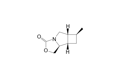 exo-(5SR,6SR,8SR,9RS)-1-Aza-8-methyl-3-oxatricyclo[5.3.0.0(6,9)]decan-2-one