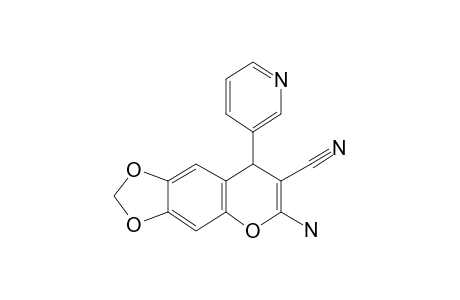 6-Amino-8-(pyridin-3-yl)-2H,8H-[1,3]dioxolo[4,5-G]chromene-7-carbonitrile