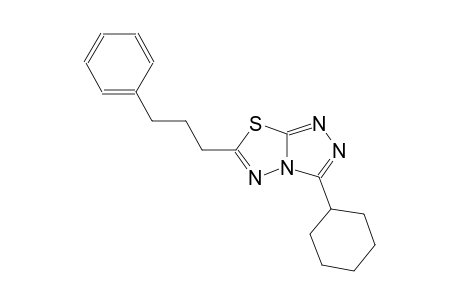 [1,2,4]triazolo[3,4-b][1,3,4]thiadiazole, 3-cyclohexyl-6-(3-phenylpropyl)-