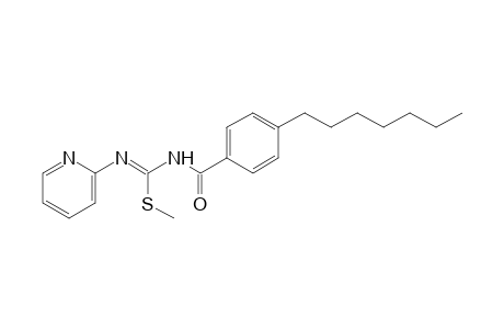 3-(p-heptylbenzoyl)-2-methyl-1-(2-pyridyl)-2-thiopseudourea