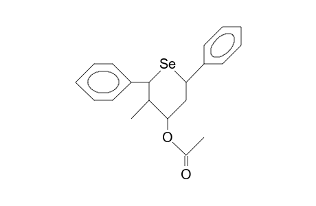 R-2,cis-6-Diphenyl-trans-3-methyl-4-selenanol-acetate