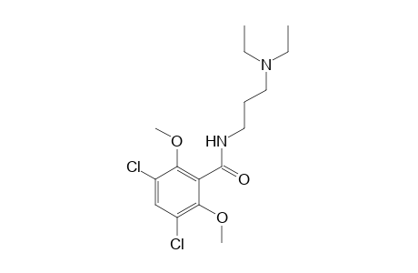 3,5-dichloro-N-[3-(diethylamino)propyl]-2,6-dimethoxybenzamide