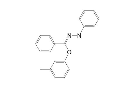 Benzenecarbohydrazonic acid, N-phenyl-, 3-methylphenyl ester