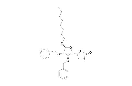 N-OCTYL-2,3-DI-O-BENZYL-5,6-O-THIONYL-BETA-D-GALACTOFURANOSIDE;DIASTEREOISOMER-A