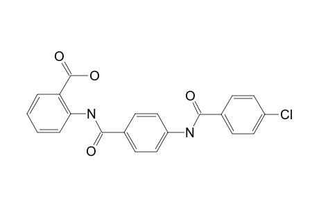 2-[[4-[(4-Chlorophenyl)carbonylamino]phenyl]carbonylamino]benzoic acid