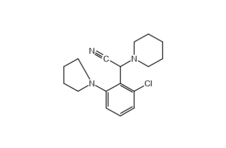 alpha-[2-chloro-6-(1-pyrrolidinyl)phenyl]-1-piperidineacetonitrile