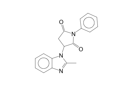 2-(2-methyl-1-benzimidazolyl)-N-phenylsuccinimide