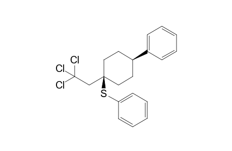 cis-Phenyl (4-phenyl-1-(2,2,2-trichloroethyl)cyclohexyl)sulfane