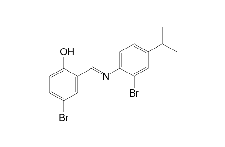 4-bromo-2-[N-(2-bromo-p-cumenyl)formimidoyl]phenol