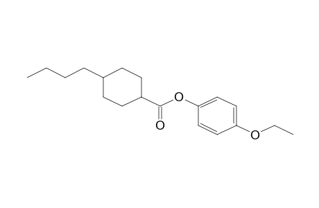 Cyclohexanecarboxylic acid, 4-butyl-, 4-ethoxyphenyl ester