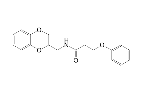 propanamide, N-[(2,3-dihydro-1,4-benzodioxin-2-yl)methyl]-3-phenoxy-