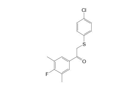 2-[(p-chlorophenyl)thio]-3',5'-dimethyl-4-fluoroacetophenone