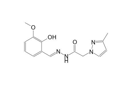 N'-[(E)-(2-hydroxy-3-methoxyphenyl)methylidene]-2-(3-methyl-1H-pyrazol-1-yl)acetohydrazide