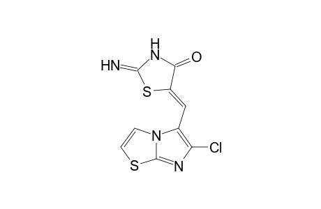 5-[1-[6-Chloroimidazo[2,1-b]thiazol-5-yl]methylene]-2-iminothiazolidin-4-one