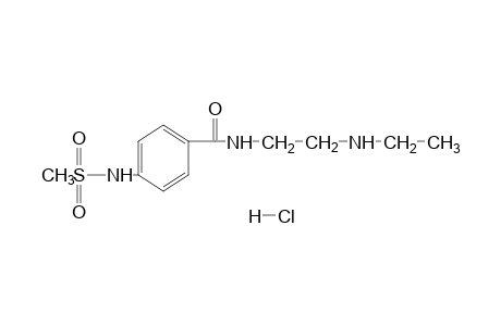 N-[2-(ethylamino)ethyl]-p-(methylsulfonamido)benzamide, monohydrochloride