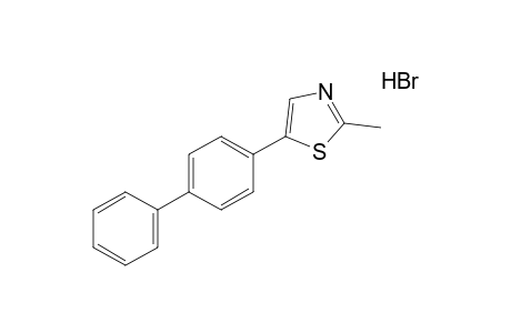 5-(4-biphenylyl)-2-methylthiazole, hydrobromide