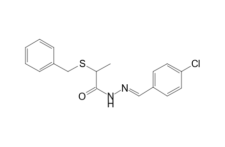 Propiohydrazide, 2-benzylthio-N2-(4-chlorobenzylideno)-