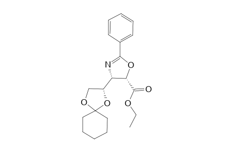 (4S,5S)-4-[(3S)-1,4-dioxaspiro[4.5]decan-3-yl]-2-phenyl-2-oxazoline-5-carboxylic acid ethyl ester