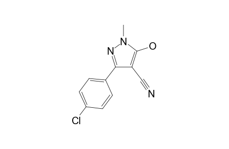 3-(4-Chlorophenyl)-4-yano-5-hydroxy-1-methyl-pyrazole