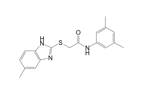 Acetamide, 2-(6-methyl-2-benzimidazolylthio)-N-(3,5-dimethylphenyl)-
