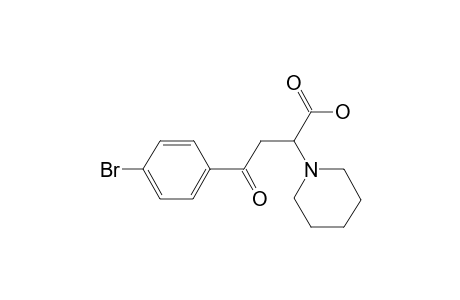 4-(4-Bromophenyl)-4-oxo-2-(1-piperidinyl)butanoic acid