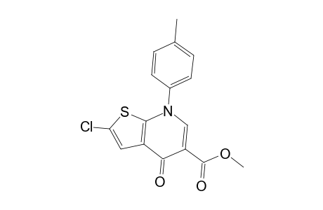 2-Chloro-4-keto-7-(p-tolyl)thieno[2,3-b]pyridine-5-carboxylic acid methyl ester