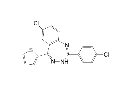 7-Chloro-2-(4-chlorophenyl)-5-thiophen-2-yl-3H-benzo[e][1,2,4]triazepine