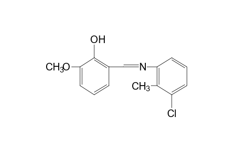 2-[N-(3-chloro-o-tolyl)formimidoyl]-6-methoxyphenol