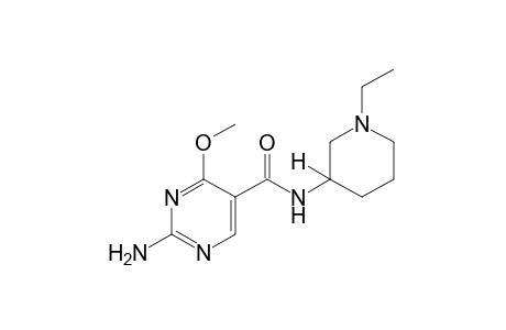 2-amino-N-(1-ethyl-3-piperidyl)-4-methoxy-5-pyrimidinecarboxamide