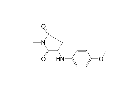 Pyrrolidine-2,5-dione, 3-(4-methoxyphenylamino)-1-methyl-
