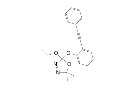 2-Ethoxy-5,5-dimethyl-2-(2-(phenylethynyl)phenoxy)-2,5-dihydro-1,3,4-oxadiazole