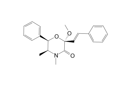 (2S,5S,6R)-2-methoxy-4,5-dimethyl-6-phenyl-2-[(E)-2-phenylethenyl]-3-morpholinone