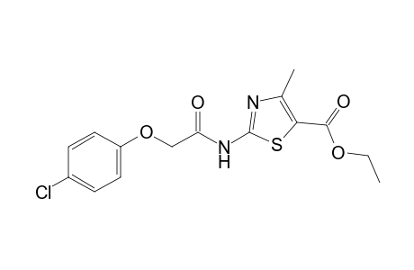 4-Methyl-5-ethoxycarbonyl-2-(4-chlorophenoxyacetamido)-thiazole