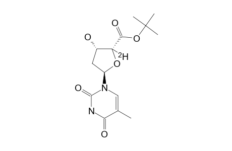 (2R,3S,5R)-4-DEUTERIO-3-HYDROXY-5-(5-METHYL-2,4-DIOXO-3,4-DIHYDRO-2H-PYRIMIDIN-1-YL)-TETRAHYDROFURAN-2-CARBOXYLIC-ACID-TERT.-BUTYLESTER