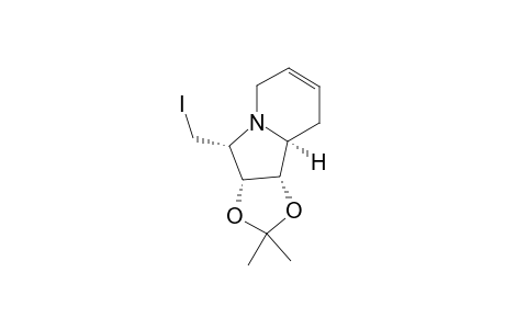 (1S,2R,3R,8AS)-3-IODOMETHYL-1,2-O-ISOPROPYLIDENE-7,8-DIDEHYDRO-INDOLIZIDINE-1,2-DIOL