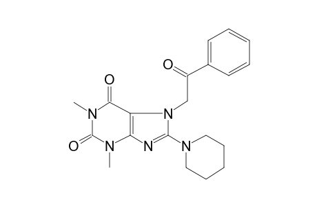 Purine-2,6-dione, 1,3-dimethyl-7-(2-oxo-2-phenylethyl)-8-(piperidin-1-yl)-3,7-dihydro-