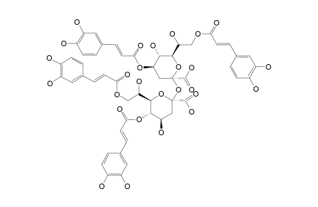 3-Deoxy-5,8-bis{o-[(2E)-3-8(3,4-dihydroxyphenyl)-1-oxoprop-2-en-1yl]}-beta-D-gluco-oct-2-ulopyranosonosyl 3-deoxy-4,8-bis{o-[(2E)-3-(3,4-dihydroxyphenyl)1-oxoprop-2-en-1-yl]}-beta-D-gluco-oct-2-ulopyranosidonic acid