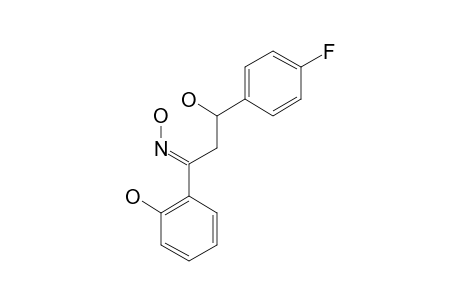 3-(4-FLUOROPHENYL)-3-HYDROXY-1-(2-HYDROXYPHENYL)-PROPAN-1-ONE-OXIME