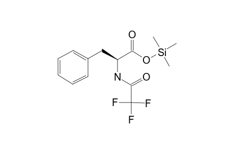 l-Phenylalanine, N-(trifluoroacetyl)-, trimethylsilyl ester