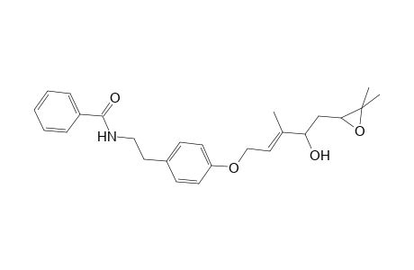 Benzamide, N-[2-[4-[[5-(3,3-dimethyloxiranyl)-4-hydroxy-3-methyl-2-pentenyl]oxy]phenyl]ethyl]-