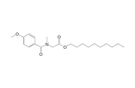 Sarcosine, N-(4-methoxybenzoyl)-, decyl ester